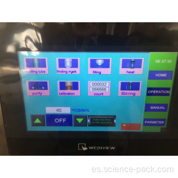 Máquina automática de llenado de tubos de crema de manos
